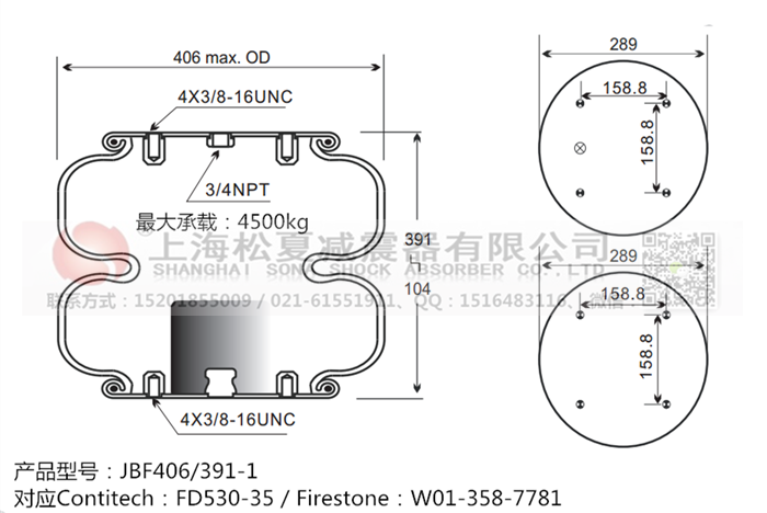 JBF406/391-2橡膠<a href='http://www.katu168.com/' target='_blank'><u>空氣彈簧</u></a>